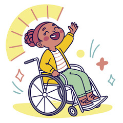woman in wheelchair