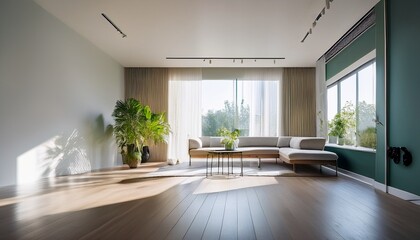 modern minimalist interior design bright room photography contemporary style natural light aesthetic appeal
