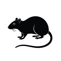 rat vector silhouette