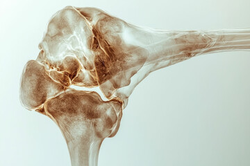 Detailed x-ray image showcasing the intricate bone structure of a human elbow joint.