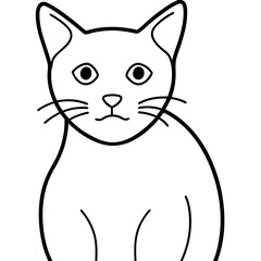 vector illustration of a cat