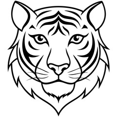 tiger head vector