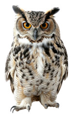 Obraz premium PNG Majestic owl with piercing eyes