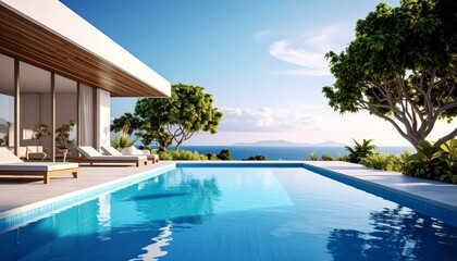 swimming pool in hotel resort