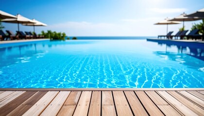 Fototapeta premium swimming pool in tropical resort
