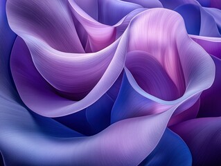 Curving purple fabric waves