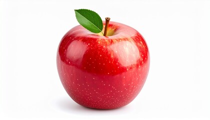 red apple isolated on white