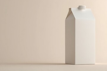 A 3D icon of a carton pouring milk on a plain surface viewed from the side