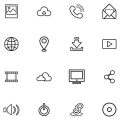 Ecology line icons set Renewable energy outline icons  vector illustration