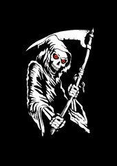 Grim Reaper traditional art
