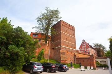 Krzywa wieża w Toruniu, Polska. Leaning tower in Torun, Poland	
