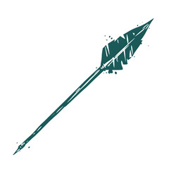 Bold Arrow with Robust Powerful Vectors in Deep Tea Isolated on Transparent Background