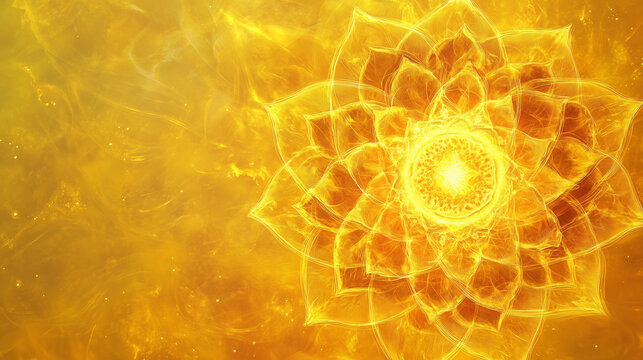 solar plexus chakra third chakra yellow background art