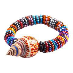 Artistic Bracelet with Asymmetrical Arrangement Isolated on Transparent Background