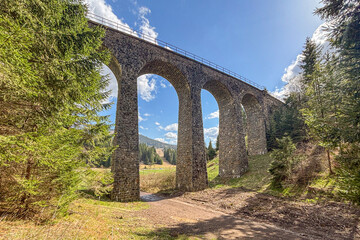 Old railway viaduct near Telgart, Slovakia