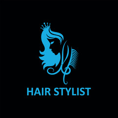 Fototapeta premium hair cutting and body hair removal logo design vector