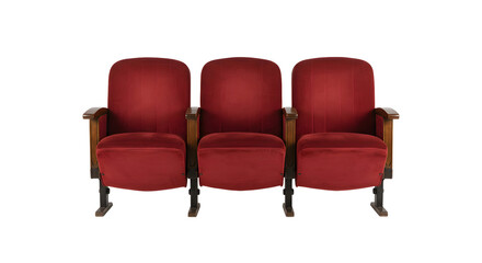 Vintage movie theater seats