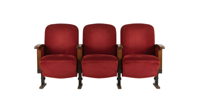 Vintage movie theater seats