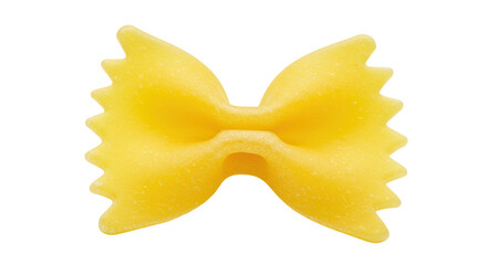 Isolated Yellow Farfalle Pasta