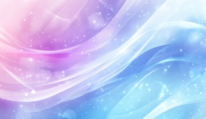 Obraz premium Soft, pastel-toned abstract waves with light, glowing particles