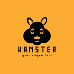 hamster logo design vector format