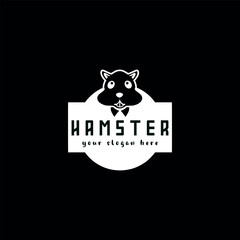 hamster logo design vector format