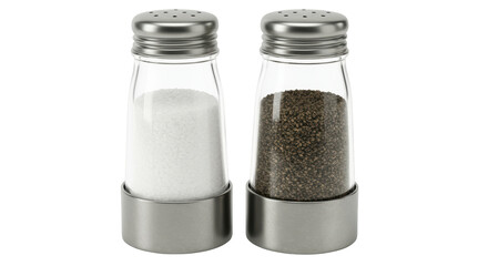 Isolated Salt and Pepper Shakers