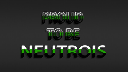 Happy Pride Month Neutrois Pride Flag Horizontal Background