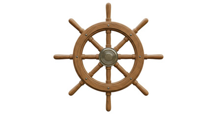 Isolated Ship Wheel © Hannah
