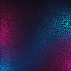 Gradient mesh of blue and magenta with broken triangle patterns and bright glow