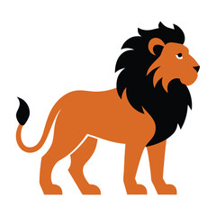 lion vector illustration icon on white background