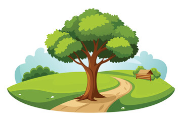 Tree in farmland
