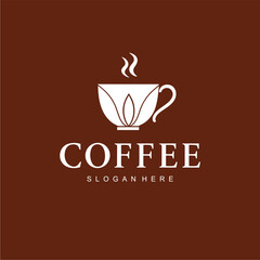 Elegant Coffee Cup Logo for Cafe Branding