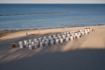 Beach Chairs on Binz Beach; Rügen Island; Germany