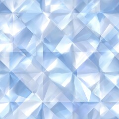 Seamless abstract crystal texture in ice blue and white, cold and modern