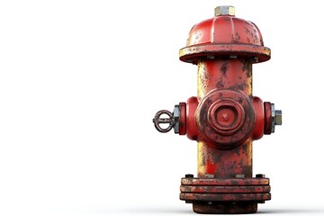 Fototapeta premium Fire Hydrant with Rust and Wear
