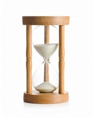 Sand clock, hourglass, sandglass or sand timer &mdash; lifetime flies concept