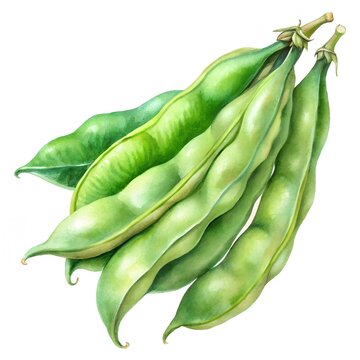 Watercolor vegetables PNG on  transparent background