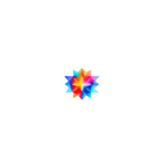abstract colorful star
