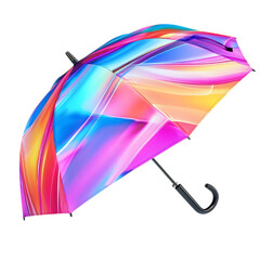 Ultra Portable Travel Umbrella with a Futuristic Di Isolated on Transparent Background
