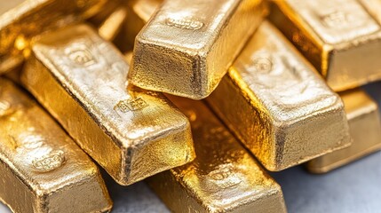 close up of gold bars