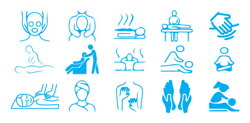 Head and Body Massage Icon Reflexology For Free Download