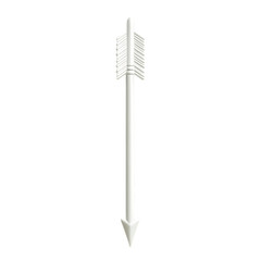 Minimal Arrow with a Crisp Structure in Pure Isolated on Transparent Background