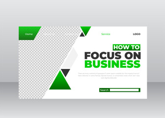 Website Homepage Professional Business Website Layout with Clean Aesthetic and Engaging Interface