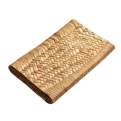 Modern Beach Mat Made from Straw Featuring a Classic Isolated on Transparent Background