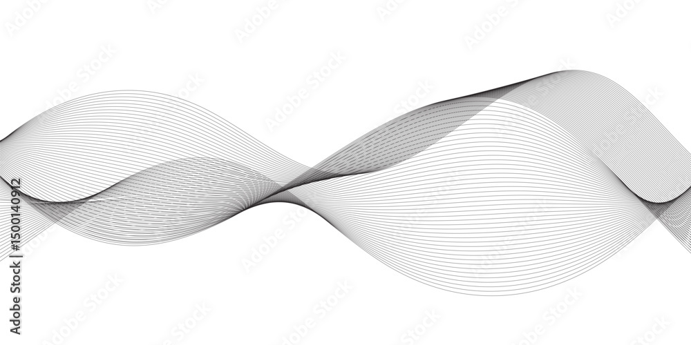 Wall mural abstract background with business lines. technology, data science, geometric border pattern. isolate