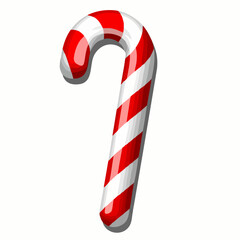 Striped Candy Cane Vector GraphicVector image