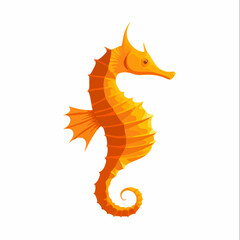 Fototapeta premium Sea Horse Vector Illustration. Vector image