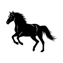 Running Horse Silhouette – Vector Art Design with Clean Background