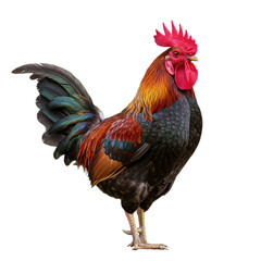 Fototapeta premium Colorful Rooster Standing Proud